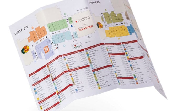 colorful trifold brochure sample